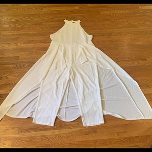 XXXL SHEIN white jumpsuit with skirt. Never worn. Price negotiable.